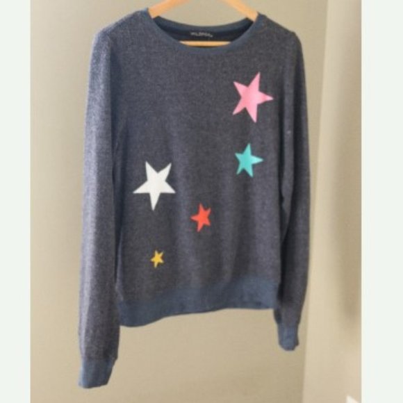 Wildfox Sweaters - Wildfox Star Scatter Brushed Knit Sweater Lounge